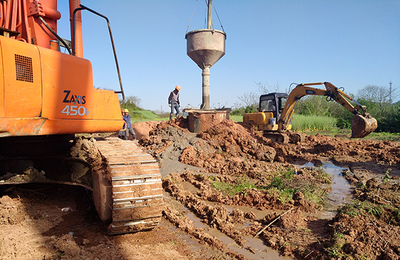 527國道崇仁江大橋樁基工程圓滿完工，高效混凝土切割技術(shù)保障施工質(zhì)量